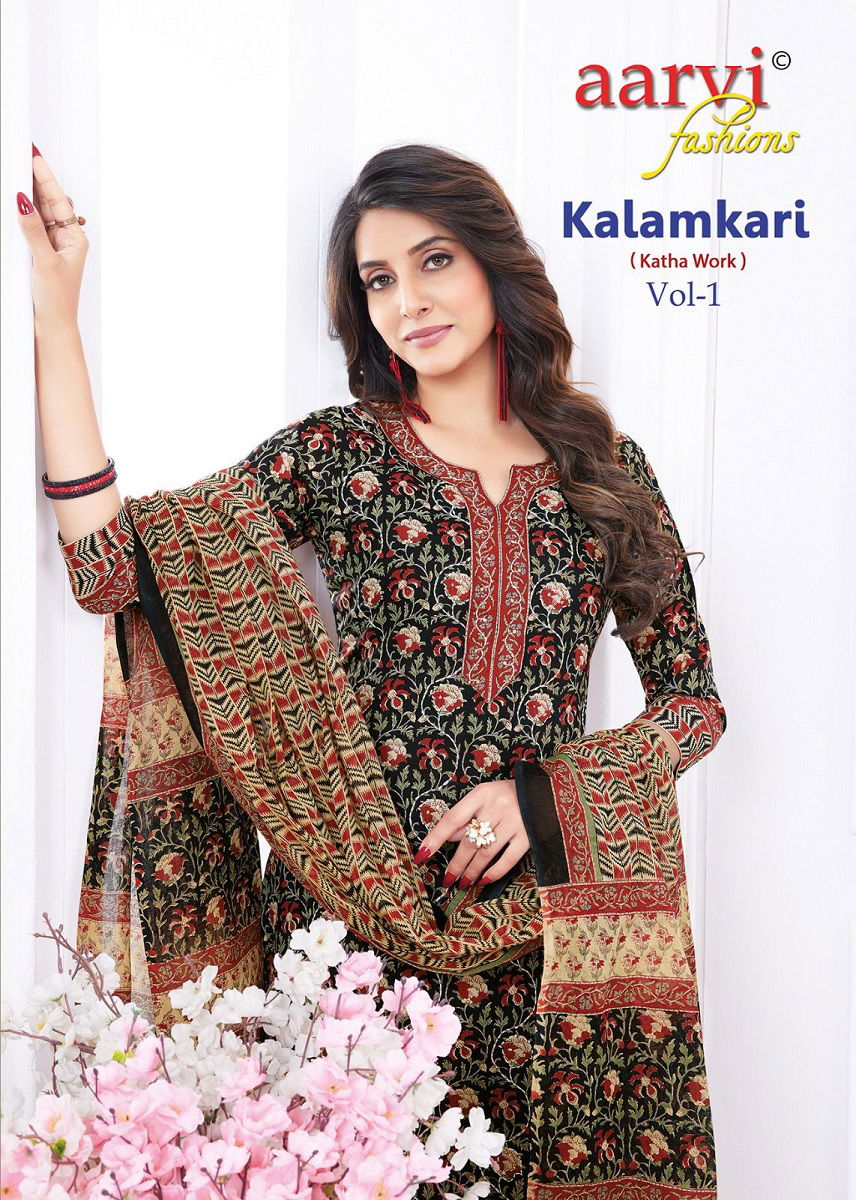 Aarvi Kalamkari Vol 1 Printed Cotton Readymade Dress
